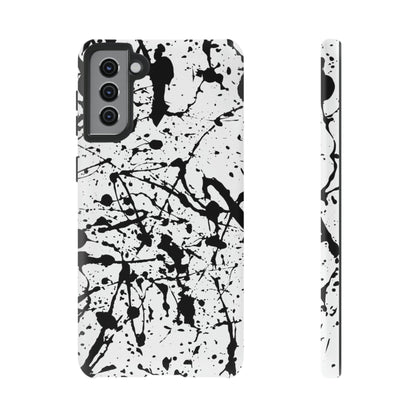 Phone Case-BLACK SPLATTER | Tough-Samsung Galaxy S21 Plus-Matte-PhoneCaseBoss-Phone-Best-Phone-Cases