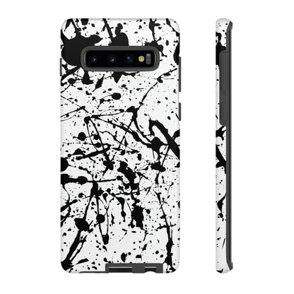 Phone Case-BLACK SPLATTER | Tough-Samsung Galaxy S10 Plus-Matte-PhoneCaseBoss-Phone-Best-Phone-Cases