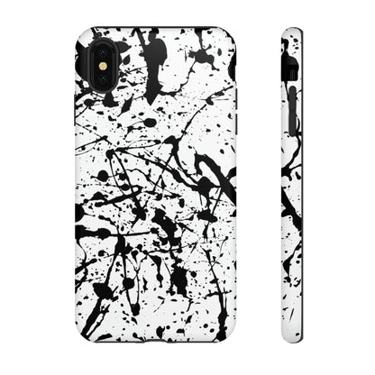 Phone Case-BLACK SPLATTER | Tough-iPhone XS MAX-Matte-PhoneCaseBoss-Phone-Best-Phone-Cases