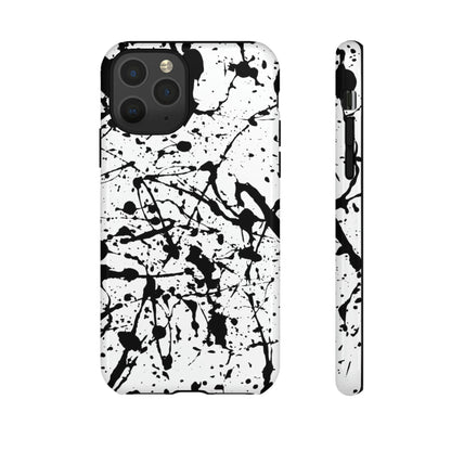 Phone Case-BLACK SPLATTER | Tough-iPhone 11 Pro-Glossy-PhoneCaseBoss-Phone-Best-Phone-Cases