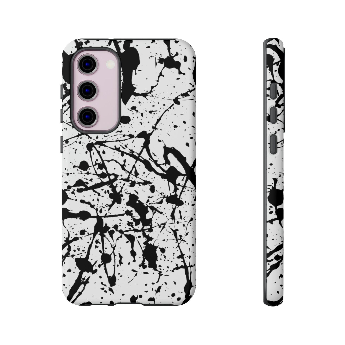 Phone Case-BLACK SPLATTER | Tough-Samsung Galaxy S23 Plus-Matte-PhoneCaseBoss-Phone-Best-Phone-Cases