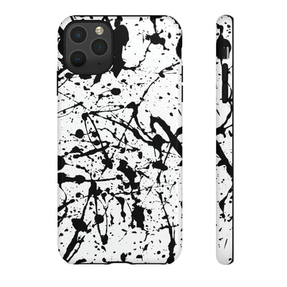 Phone Case-BLACK SPLATTER | Tough-iPhone 11 Pro Max-Glossy-PhoneCaseBoss-Phone-Best-Phone-Cases