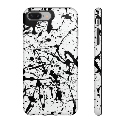 Phone Case-BLACK SPLATTER | Tough-iPhone 8 Plus-Matte-PhoneCaseBoss-Phone-Best-Phone-Cases