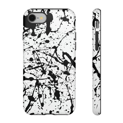 Phone Case-BLACK SPLATTER | Tough-iPhone 8-Matte-PhoneCaseBoss-Phone-Best-Phone-Cases