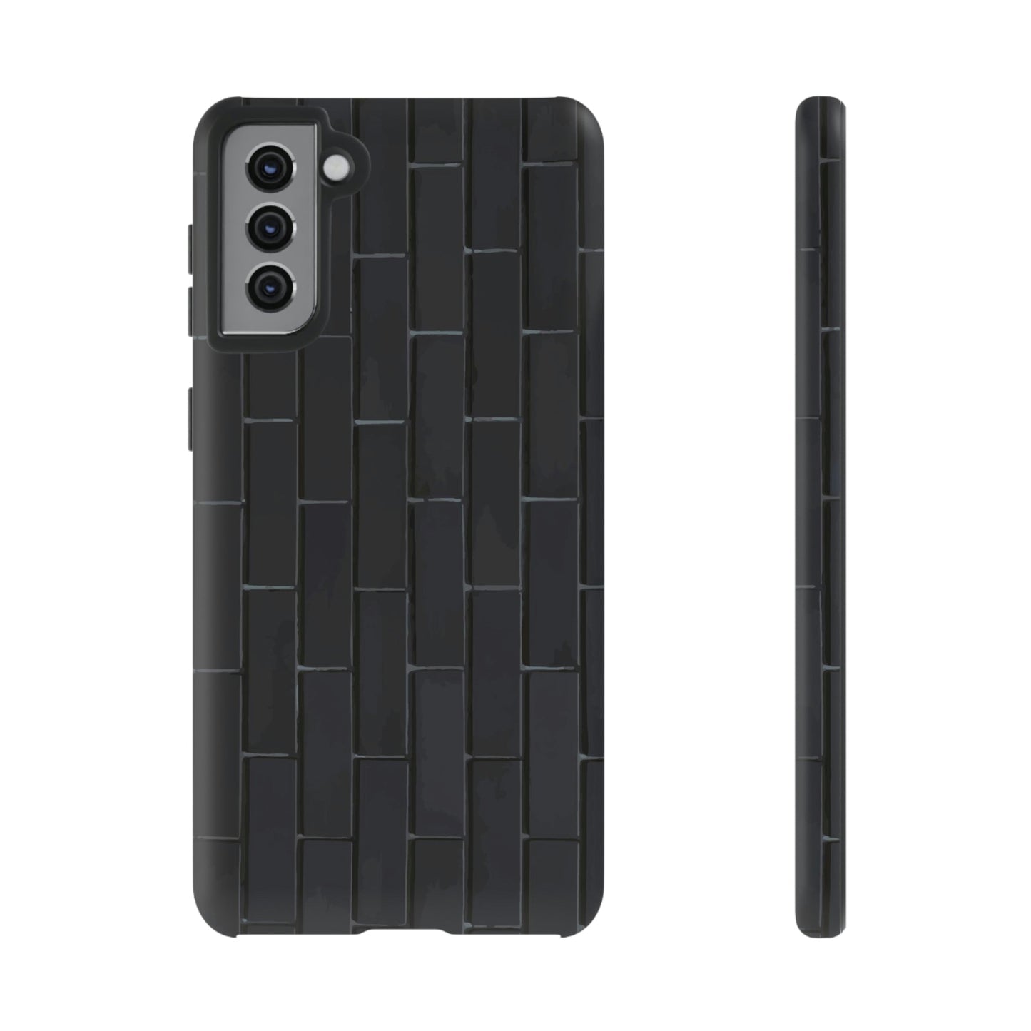 Phone Case-BLACK WALL | Tough-Samsung Galaxy S21 Plus-Matte-PhoneCaseBoss-Phone-Best-Phone-Cases