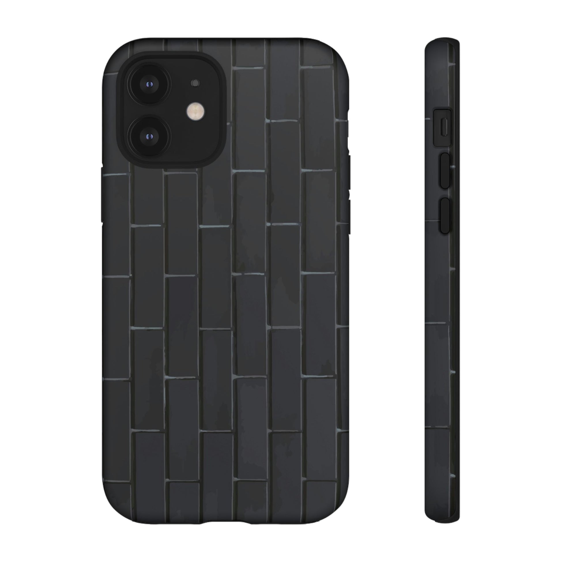 Phone Case-BLACK WALL | Tough-iPhone 12-Matte-PhoneCaseBoss-Phone-Best-Phone-Cases