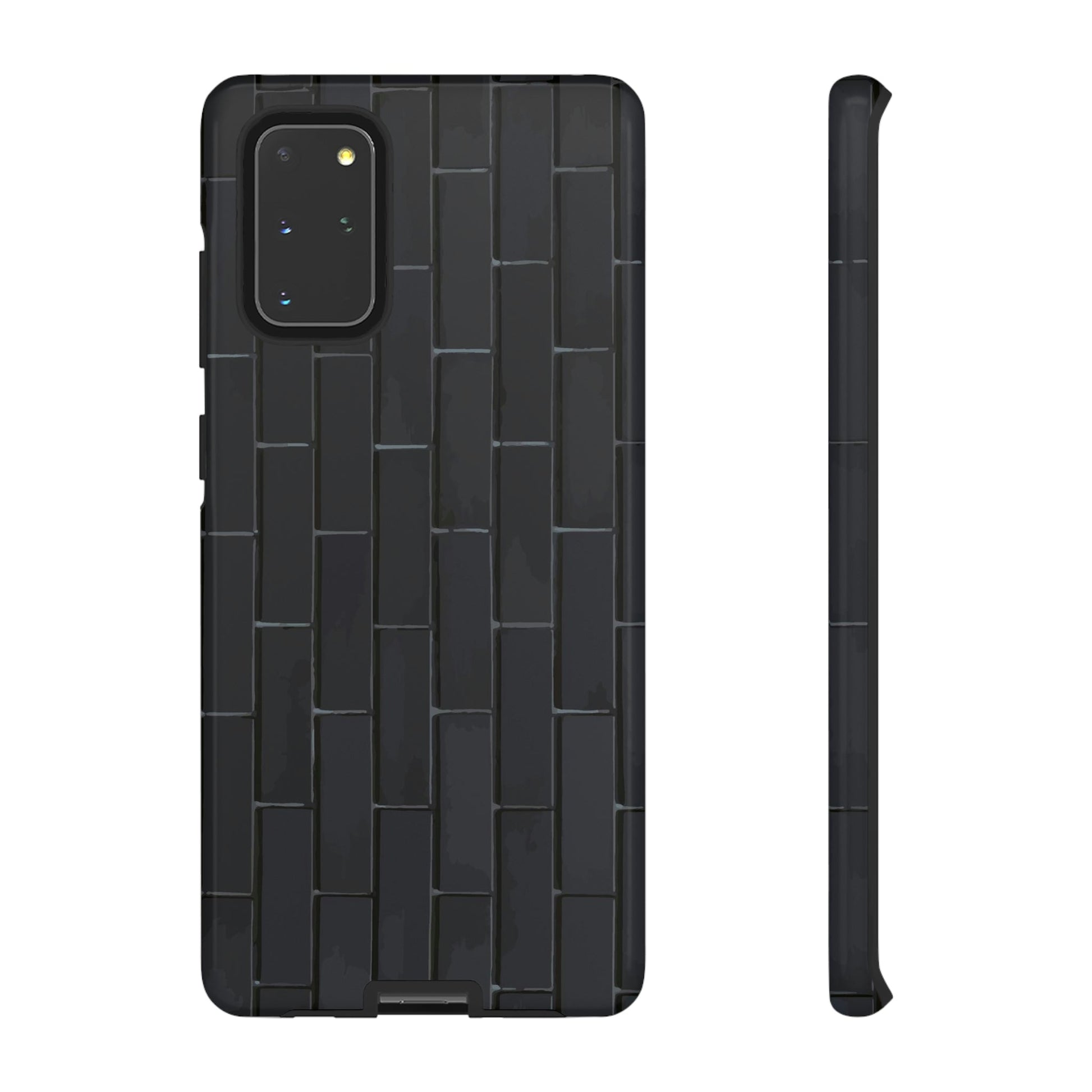 Phone Case-BLACK WALL | Tough-Samsung Galaxy S20+-Glossy-PhoneCaseBoss-Phone-Best-Phone-Cases