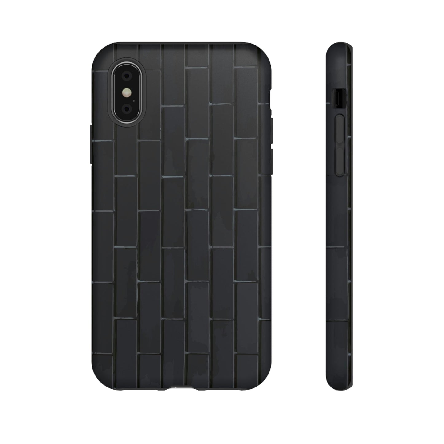 Phone Case-BLACK WALL | Tough-iPhone X-Matte-PhoneCaseBoss-Phone-Best-Phone-Cases