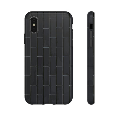 Phone Case-BLACK WALL | Tough-iPhone XS-Glossy-PhoneCaseBoss-Phone-Best-Phone-Cases