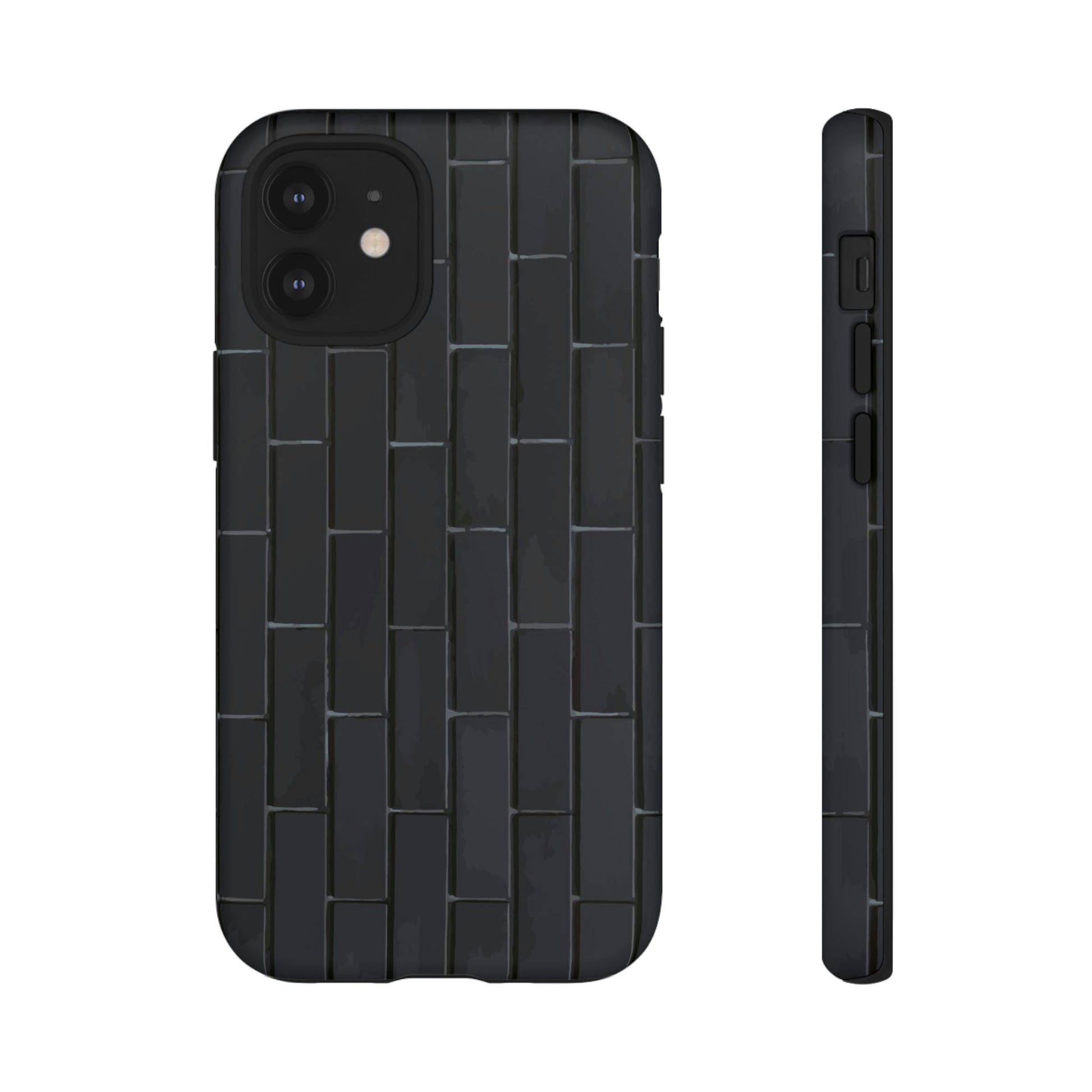 Phone Case-BLACK WALL | Tough-iPhone 12 Mini-Matte-PhoneCaseBoss-Phone-Best-Phone-Cases