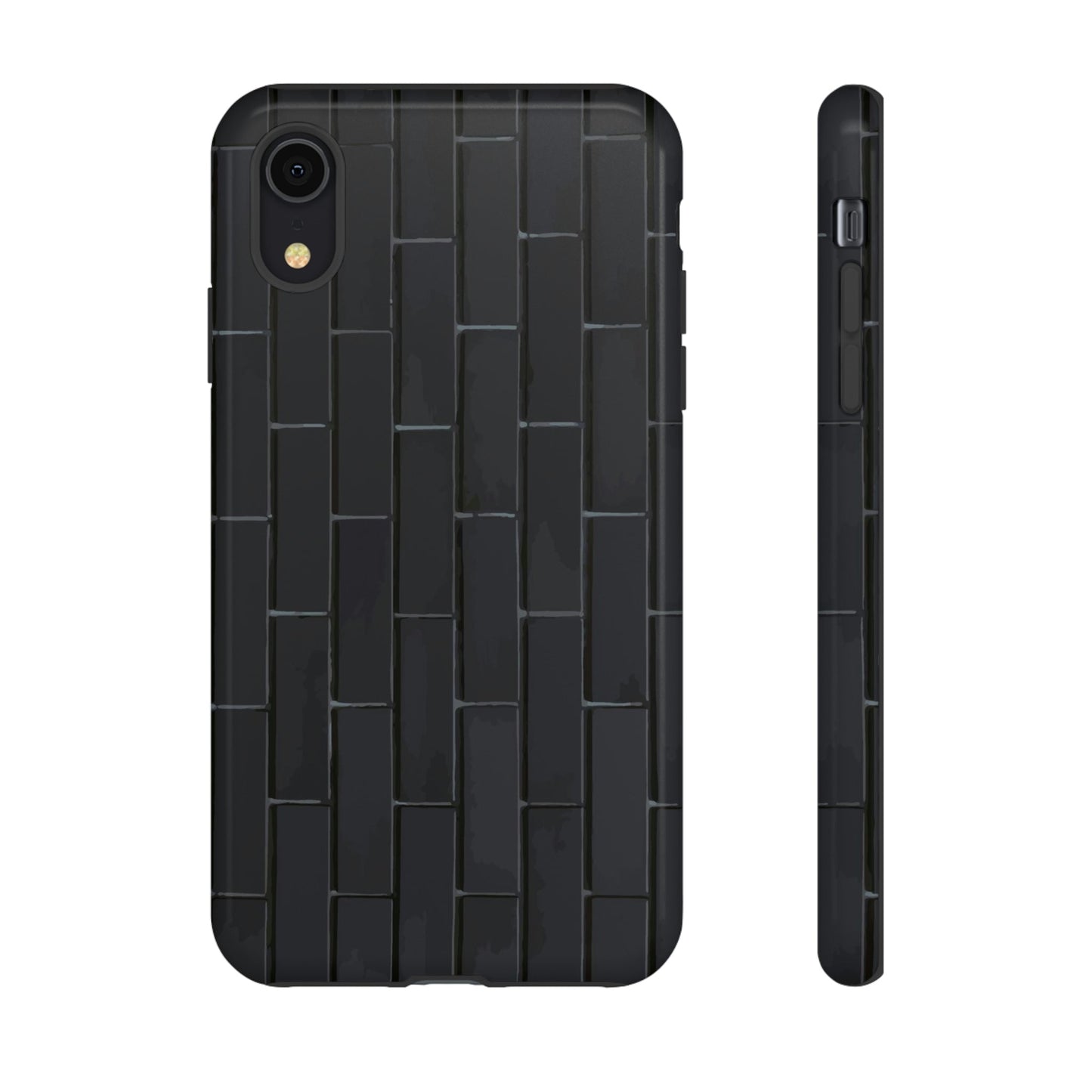 Phone Case-BLACK WALL | Tough-iPhone XR-Glossy-PhoneCaseBoss-Phone-Best-Phone-Cases