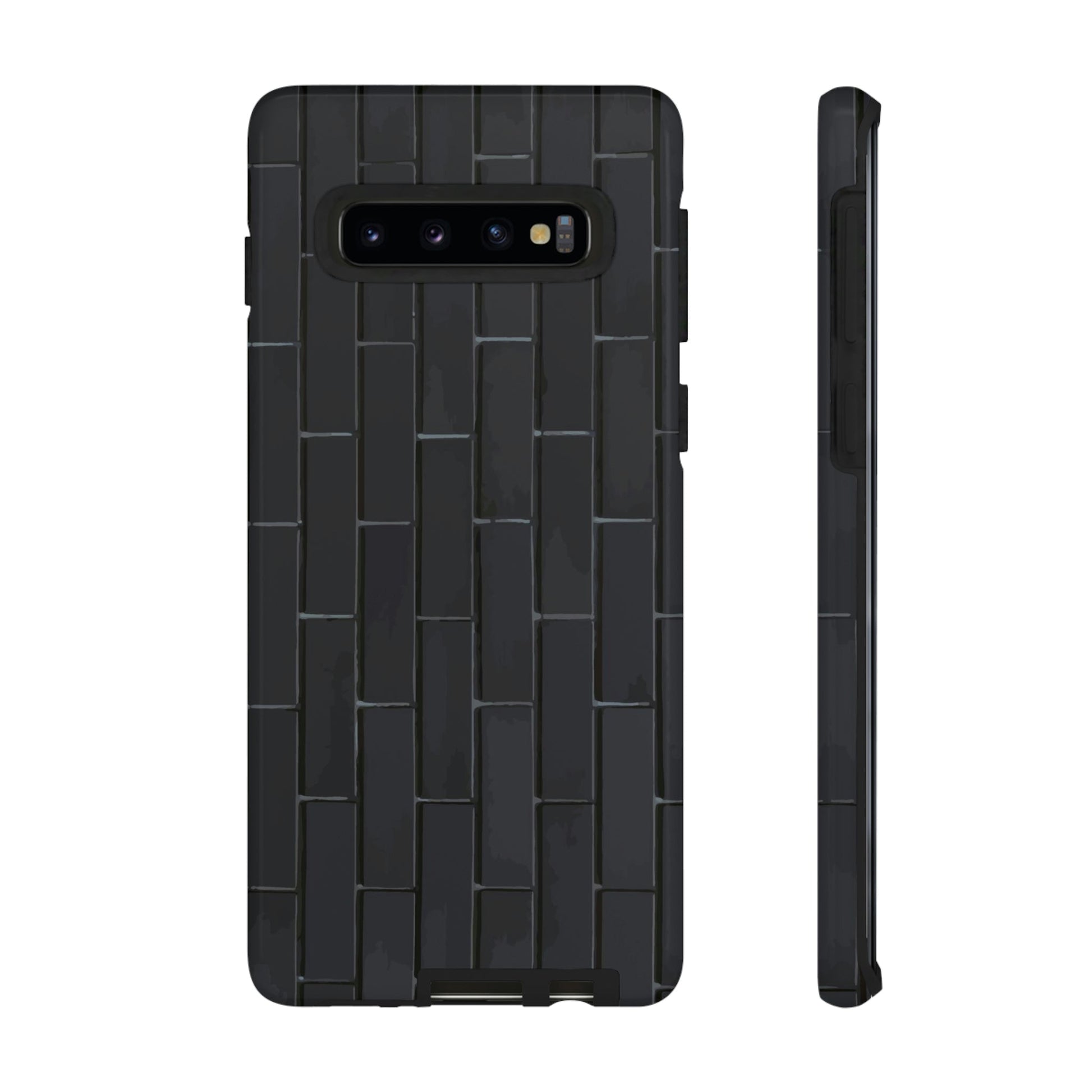 Phone Case-BLACK WALL | Tough-Samsung Galaxy S10-Glossy-PhoneCaseBoss-Phone-Best-Phone-Cases