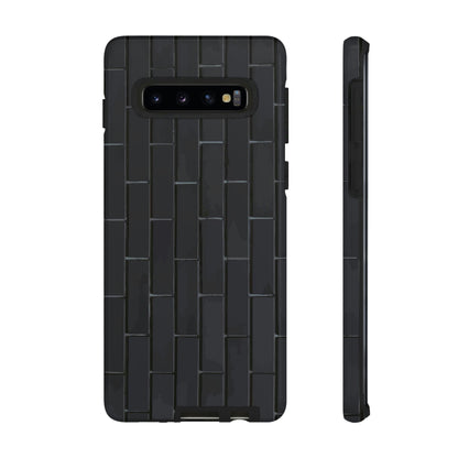 Phone Case-BLACK WALL | Tough-Samsung Galaxy S10-Glossy-PhoneCaseBoss-Phone-Best-Phone-Cases