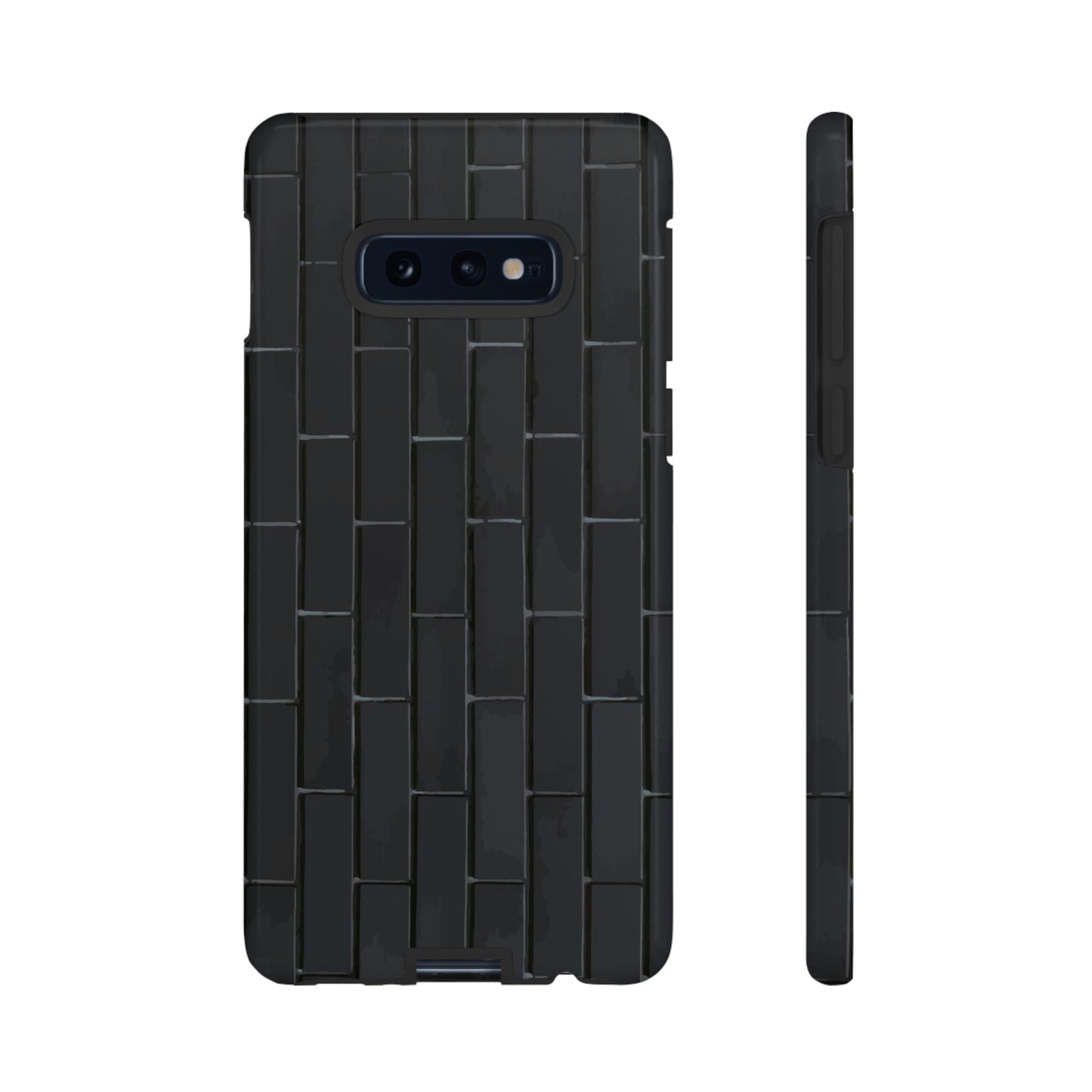 Phone Case-BLACK WALL | Tough-Samsung Galaxy S10E-Glossy-PhoneCaseBoss-Phone-Best-Phone-Cases