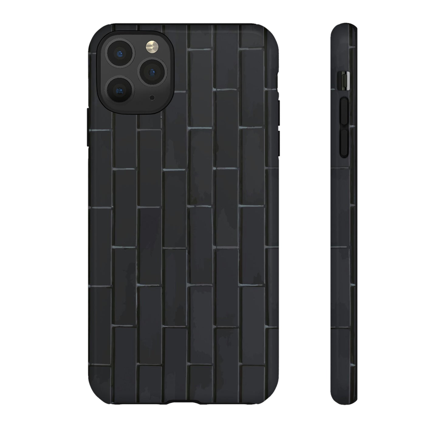 Phone Case-BLACK WALL | Tough-iPhone 11 Pro Max-Glossy-PhoneCaseBoss-Phone-Best-Phone-Cases