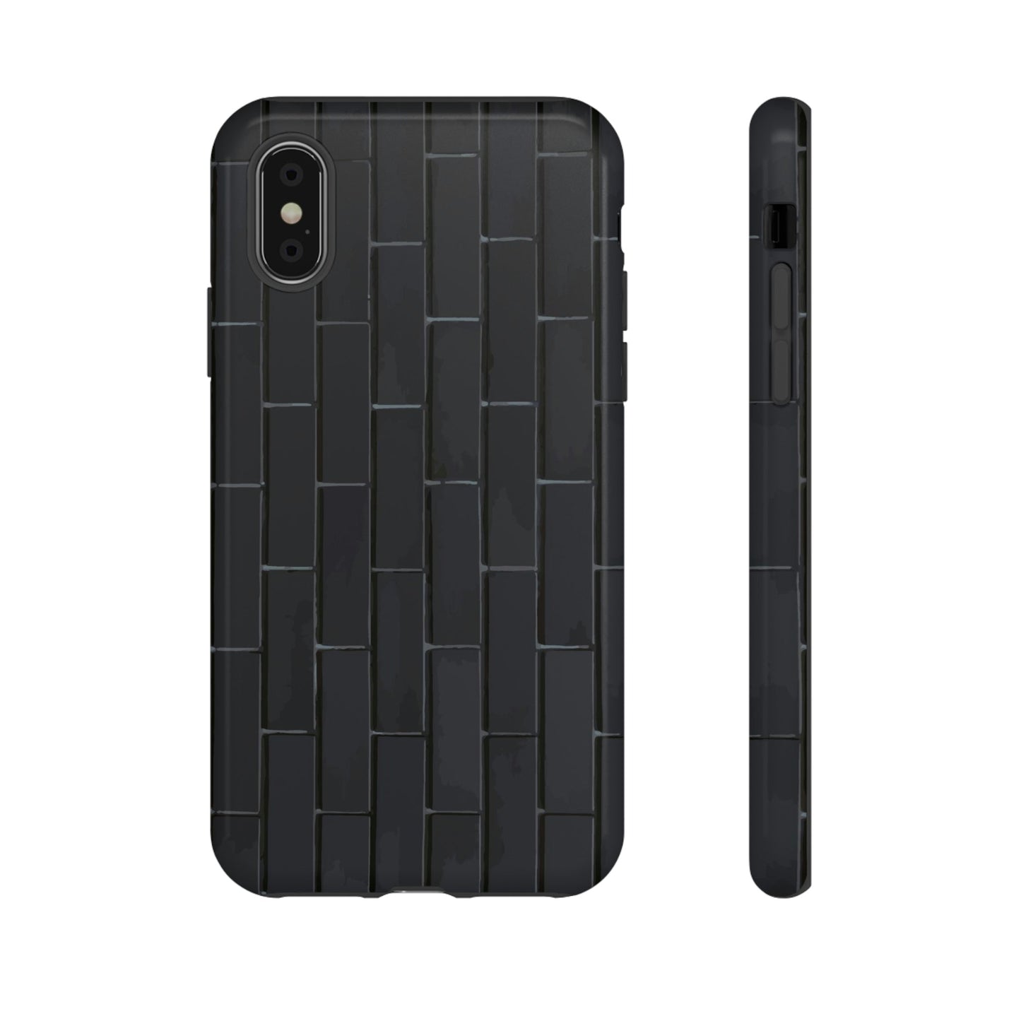 Phone Case-BLACK WALL | Tough-iPhone X-Glossy-PhoneCaseBoss-Phone-Best-Phone-Cases