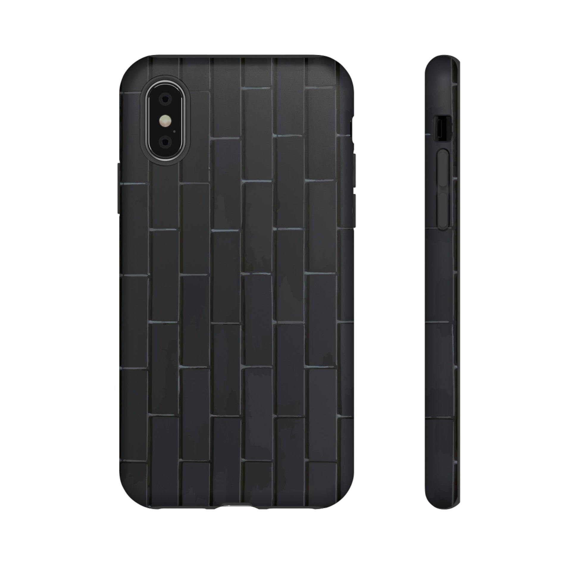 Phone Case-BLACK WALL | Tough-iPhone XS-Matte-PhoneCaseBoss-Phone-Best-Phone-Cases