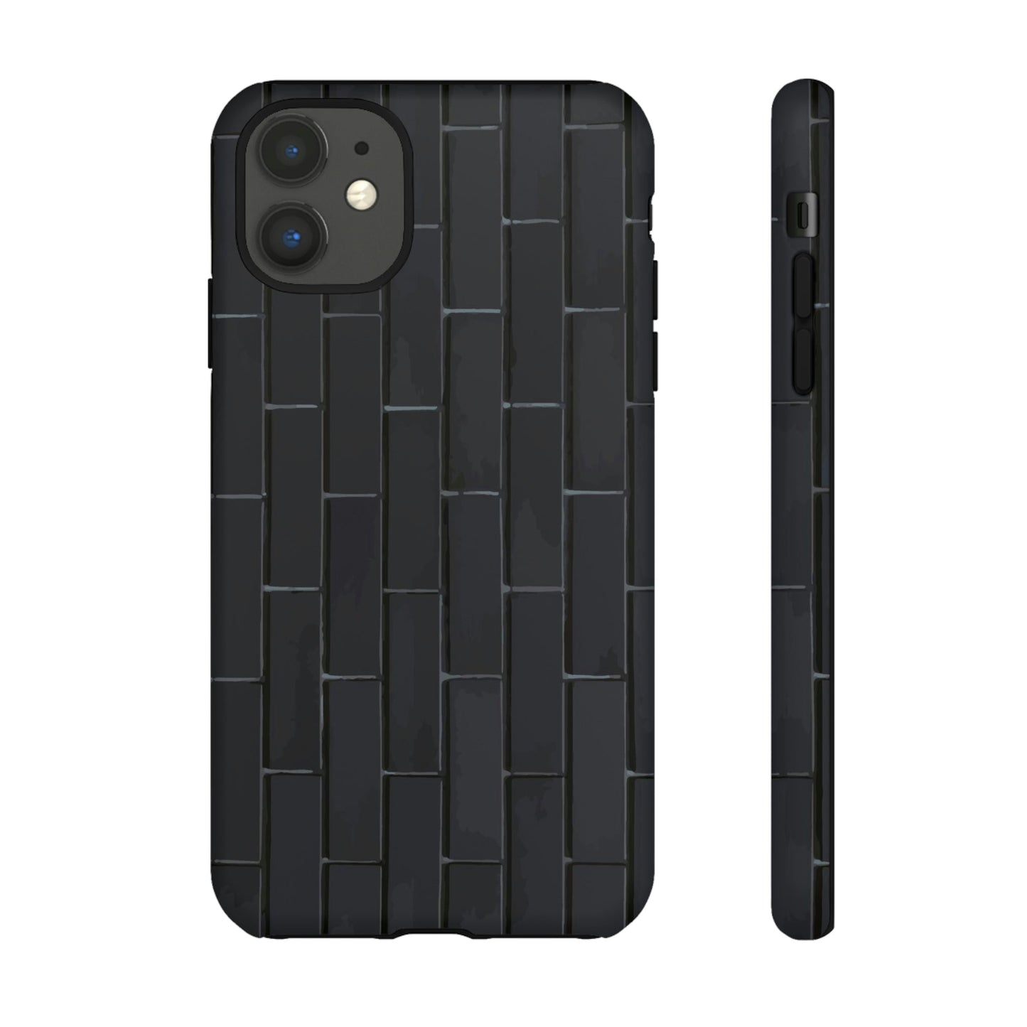 Phone Case-BLACK WALL | Tough-iPhone 11-Matte-PhoneCaseBoss-Phone-Best-Phone-Cases