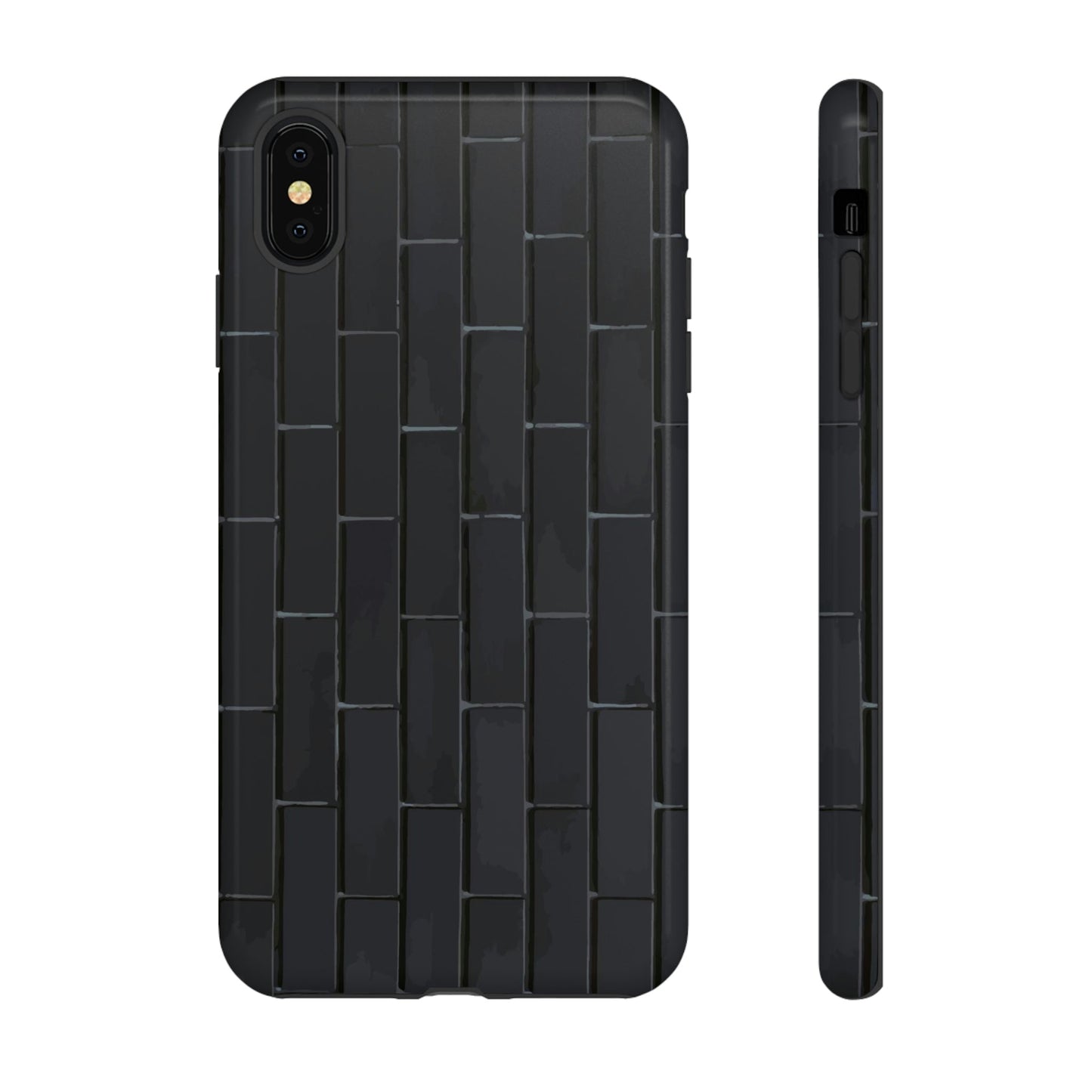 Phone Case-BLACK WALL | Tough-iPhone XS MAX-Glossy-PhoneCaseBoss-Phone-Best-Phone-Cases