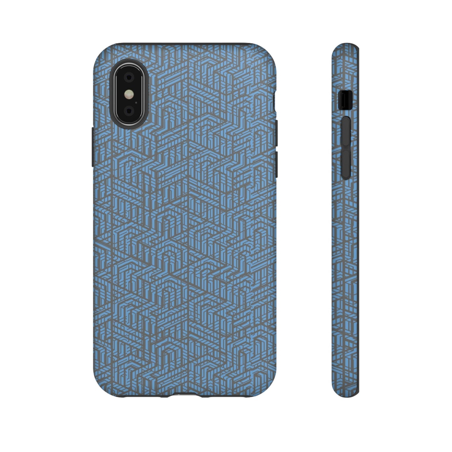 Phone Case-BLU GRADUS | Tough-iPhone X-Matte-PhoneCaseBoss-Phone-Best-Phone-Cases