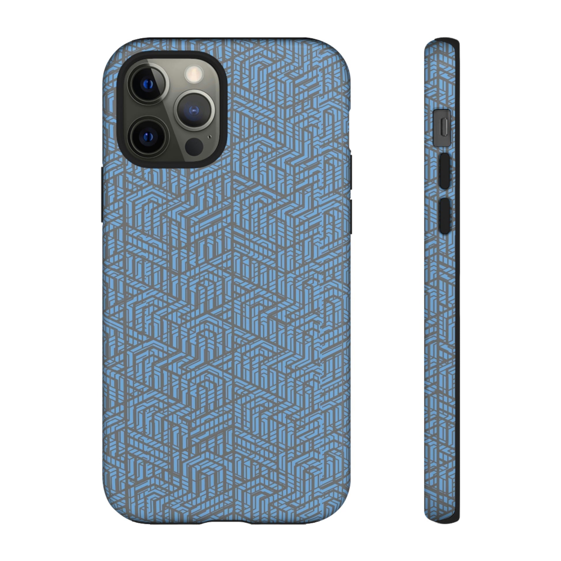 Phone Case-BLU GRADUS | Tough-iPhone 12 Pro-Glossy-PhoneCaseBoss-Phone-Best-Phone-Cases