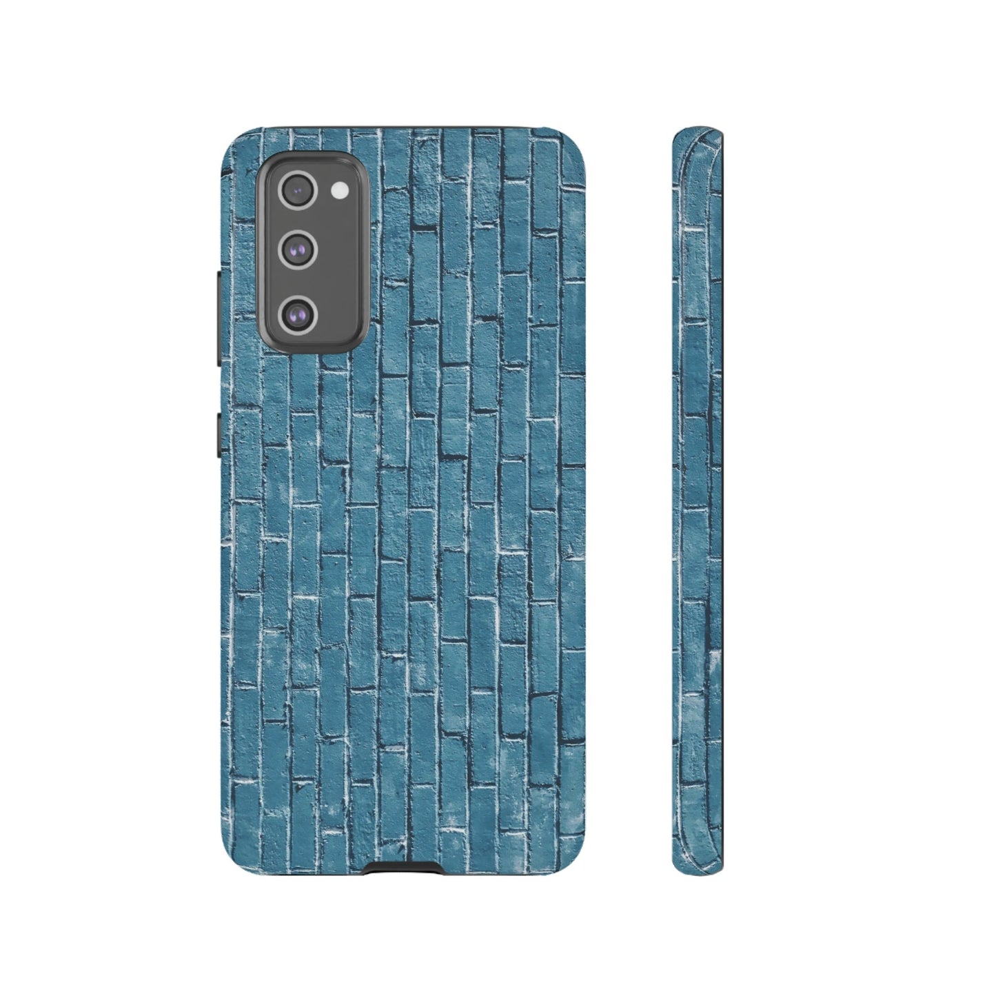 Phone Case-BLUE BRICK WALL | Tough-Samsung Galaxy S20 FE-Glossy-PhoneCaseBoss-Phone-Best-Phone-Cases