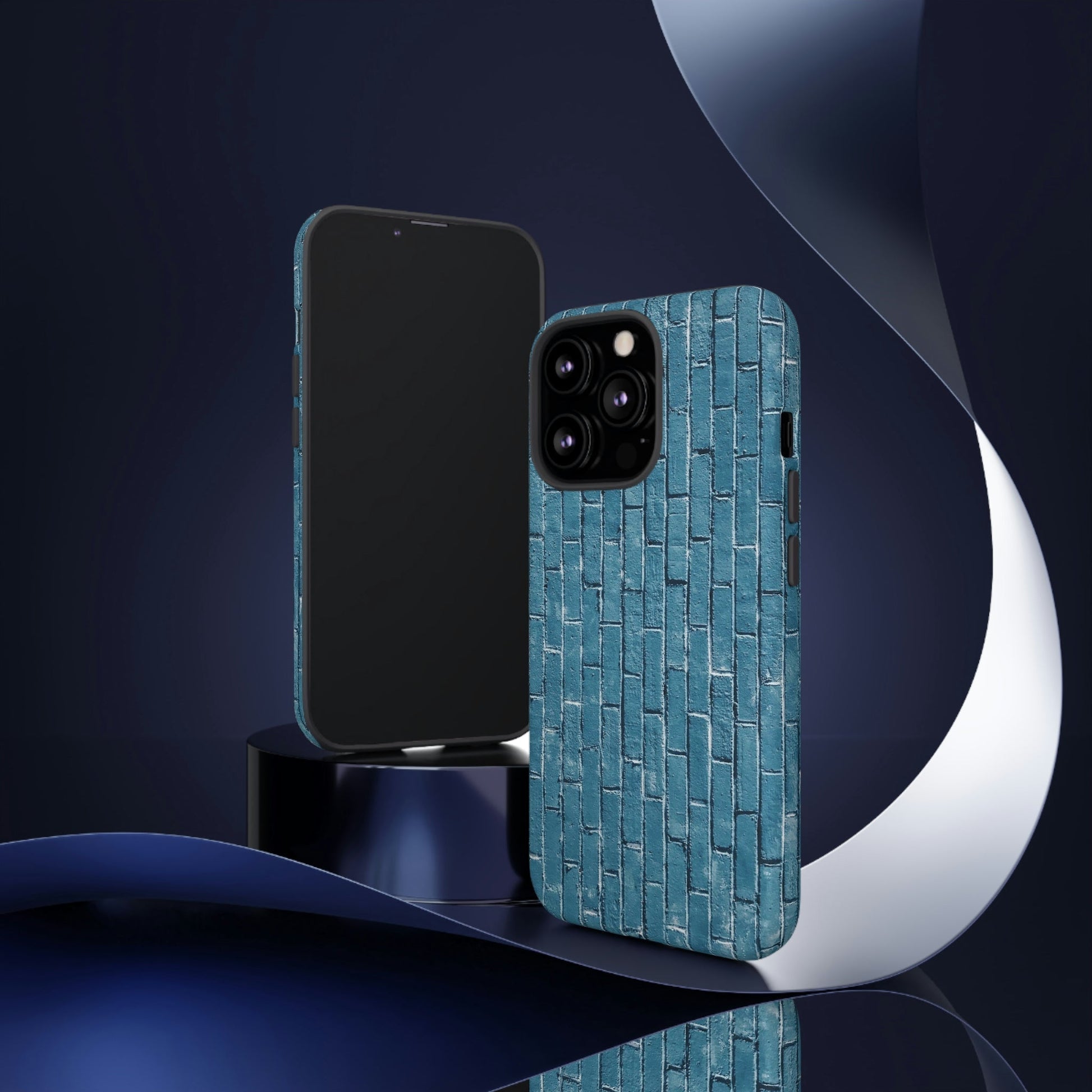 Phone Case-BLUE BRICK WALL | Tough-PhoneCaseBoss-Phone-Best-Phone-Cases