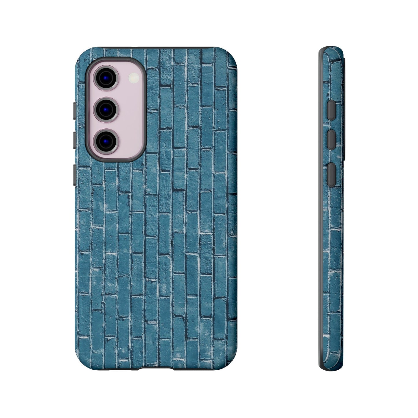 Phone Case-BLUE BRICK WALL | Tough-Samsung Galaxy S23 Plus-Matte-PhoneCaseBoss-Phone-Best-Phone-Cases