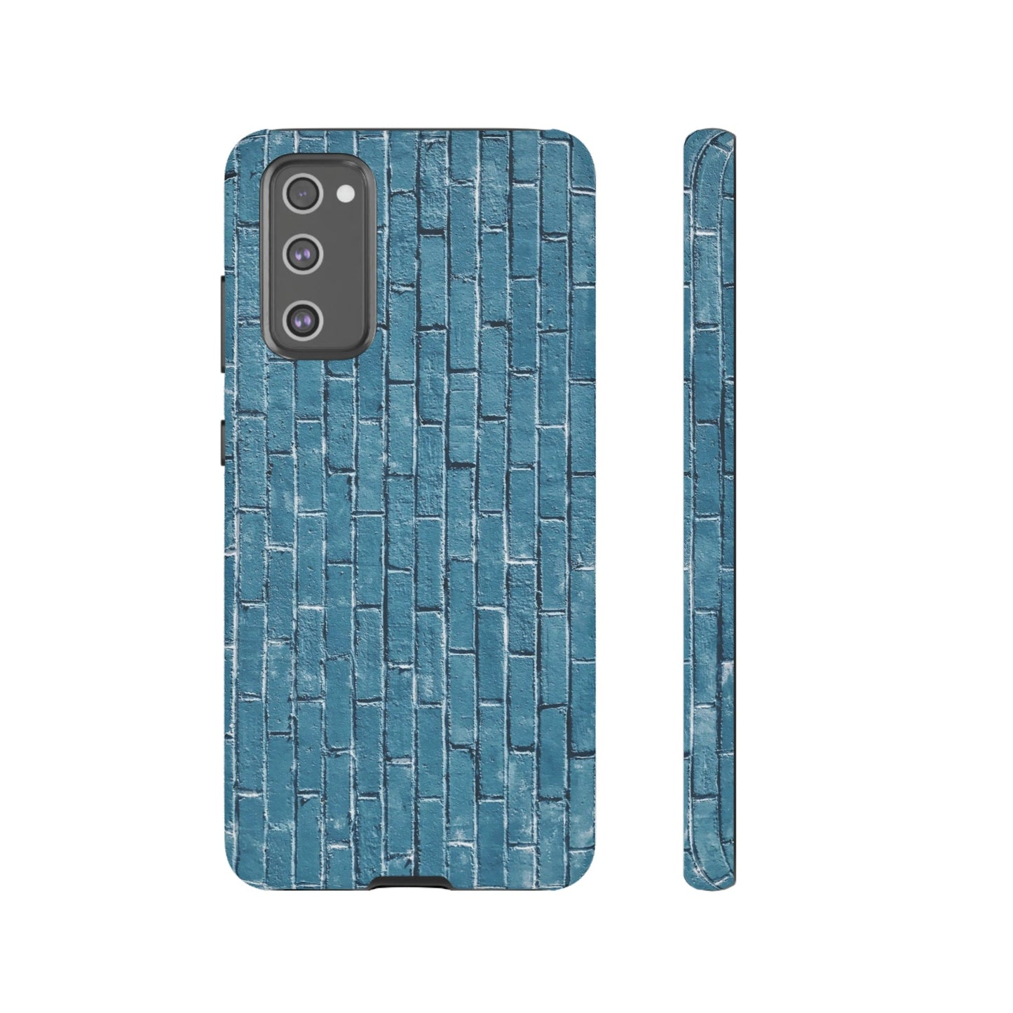 Phone Case-BLUE BRICK WALL | Tough-Samsung Galaxy S20 FE-Matte-PhoneCaseBoss-Phone-Best-Phone-Cases