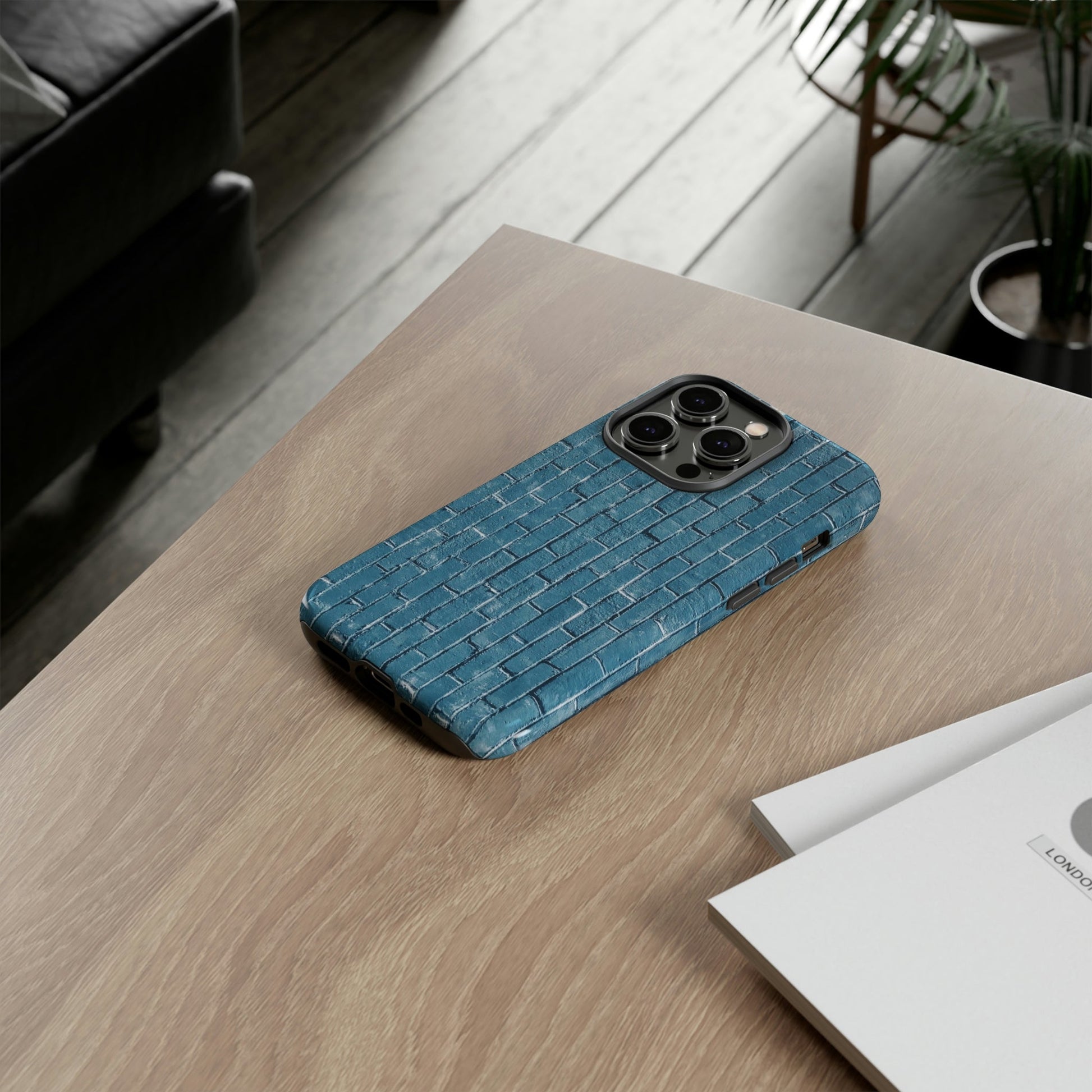 Phone Case-BLUE BRICK WALL | Tough-PhoneCaseBoss-Phone-Best-Phone-Cases