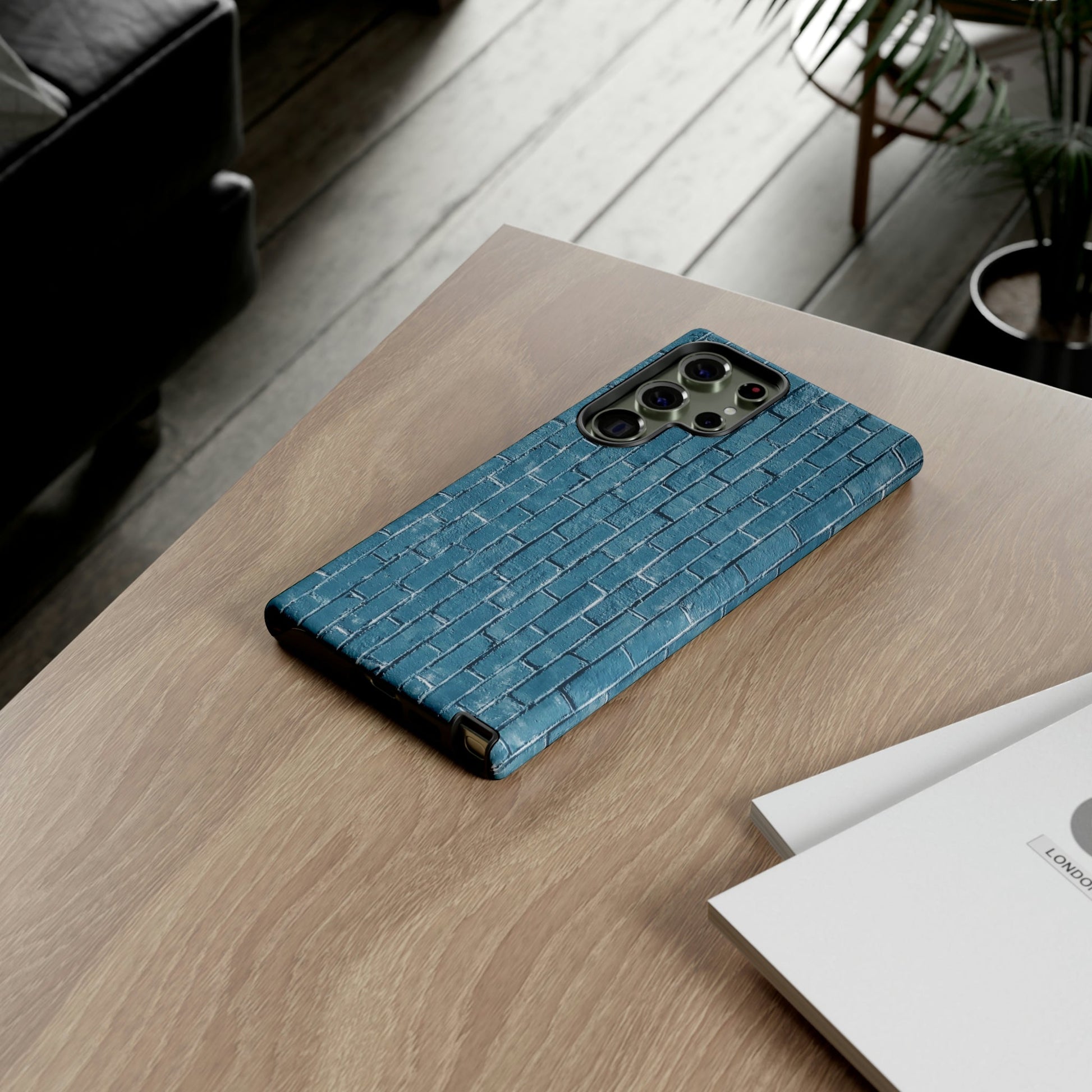 Phone Case-BLUE BRICK WALL | Tough-PhoneCaseBoss-Phone-Best-Phone-Cases