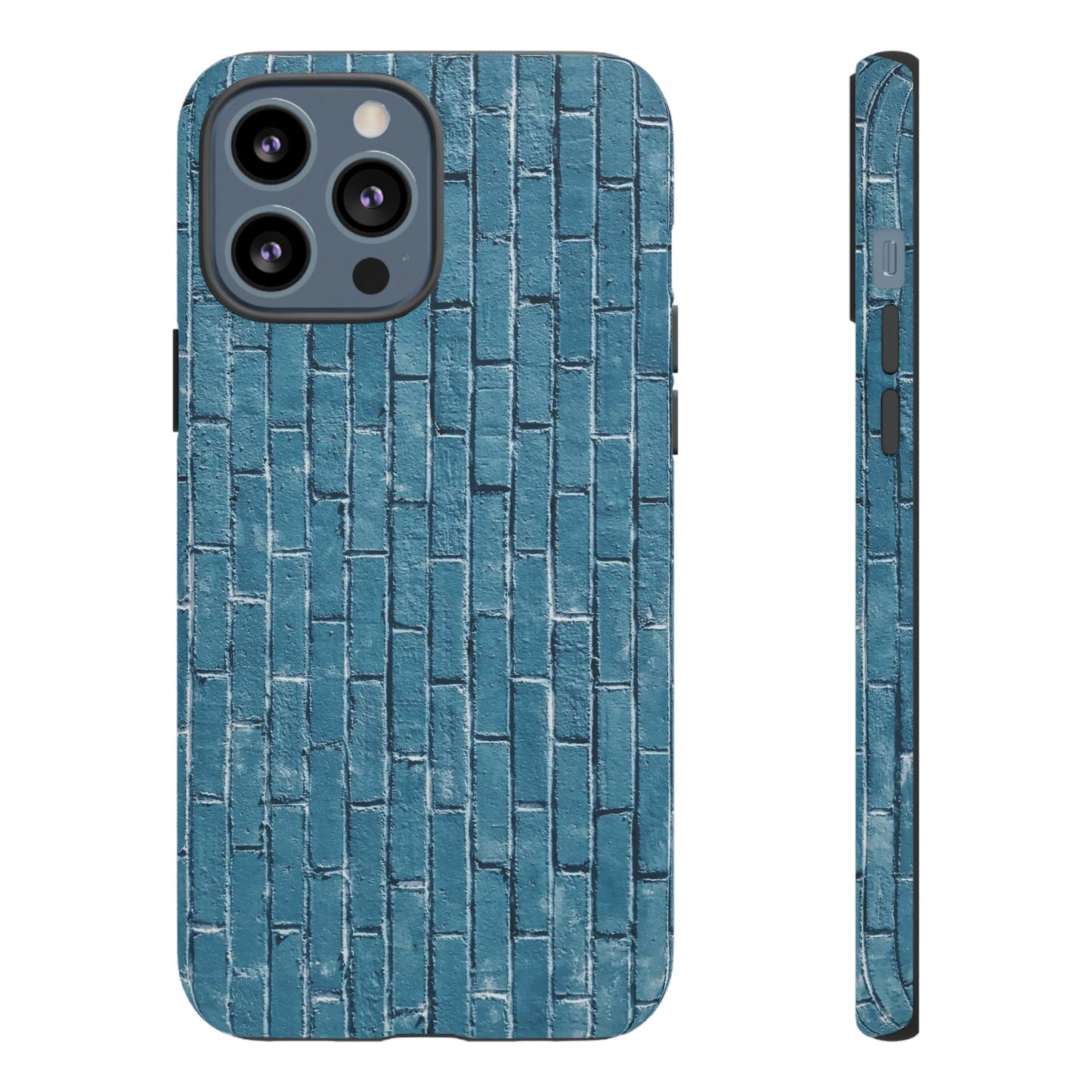 Phone Case-BLUE BRICK WALL | Tough-iPhone 13 Pro Max-Matte-PhoneCaseBoss-Phone-Best-Phone-Cases