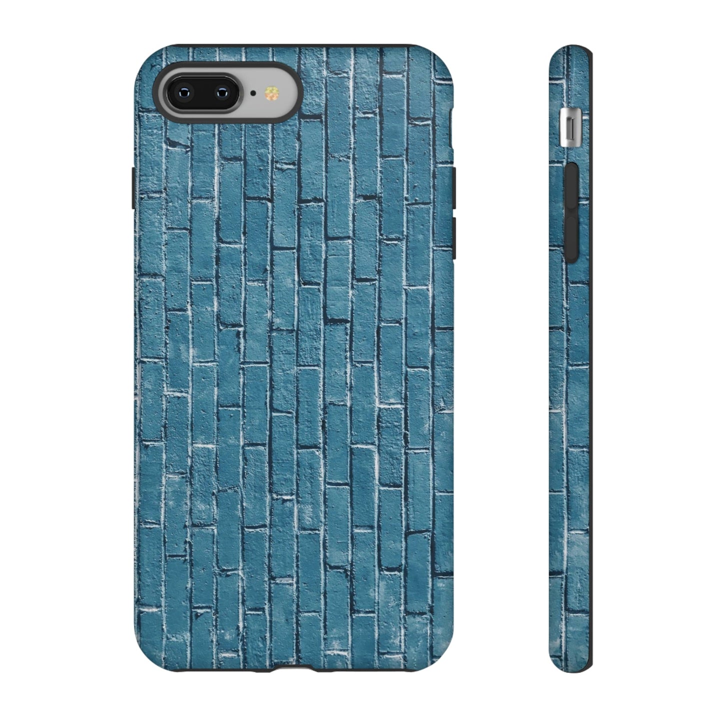 Phone Case-BLUE BRICK WALL | Tough-iPhone 8 Plus-Matte-PhoneCaseBoss-Phone-Best-Phone-Cases