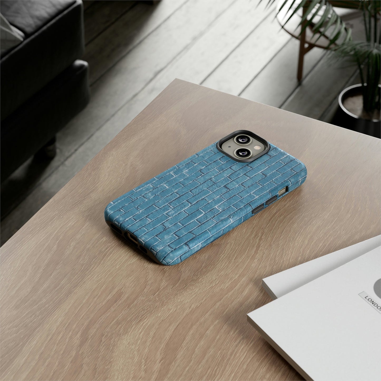 Phone Case-BLUE BRICK WALL | Tough-PhoneCaseBoss-Phone-Best-Phone-Cases