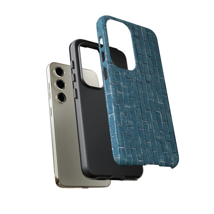 Phone Case-BLUE BRICK WALL | Tough-PhoneCaseBoss-Phone-Best-Phone-Cases