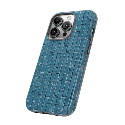 Phone Case-BLUE BRICK WALL | Tough-PhoneCaseBoss-Phone-Best-Phone-Cases