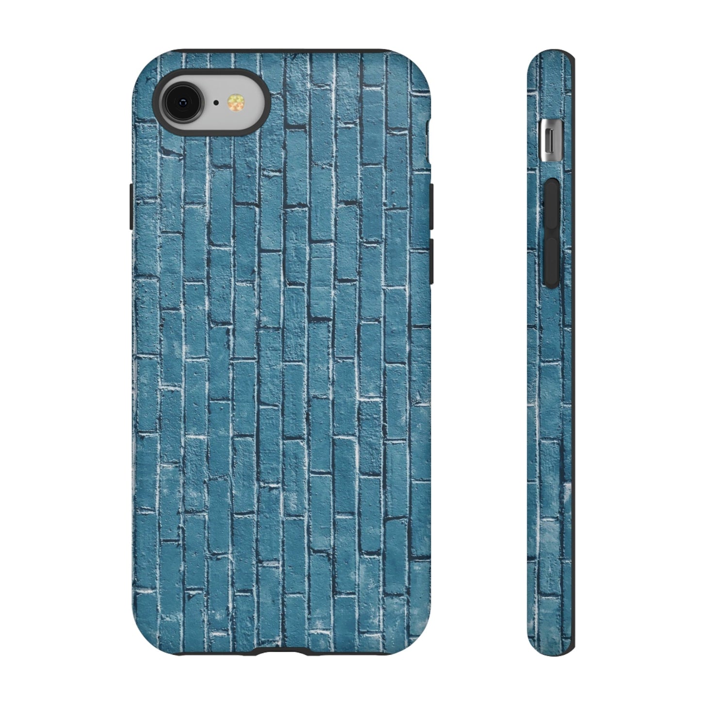 Phone Case-BLUE BRICK WALL | Tough-iPhone 8-Matte-PhoneCaseBoss-Phone-Best-Phone-Cases