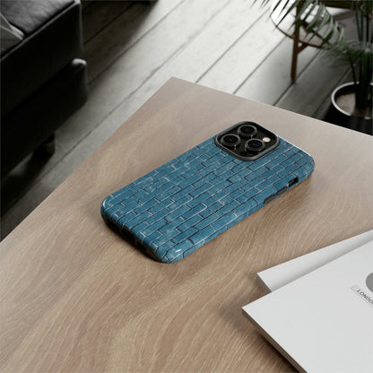 Phone Case-BLUE BRICK WALL | Tough-PhoneCaseBoss-Phone-Best-Phone-Cases