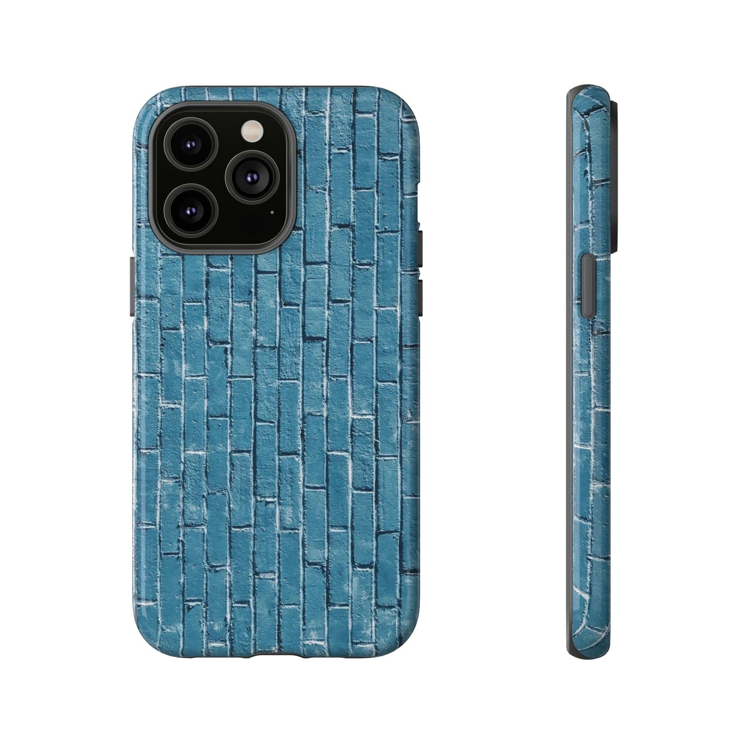 Phone Case-BLUE BRICK WALL | Tough-iPhone 14 Pro Max-Glossy-PhoneCaseBoss-Phone-Best-Phone-Cases