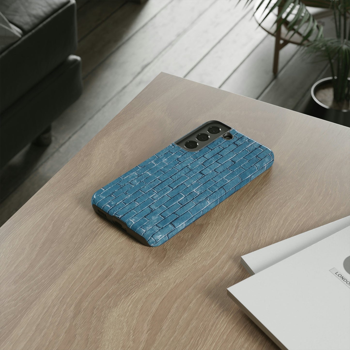 Phone Case-BLUE BRICK WALL | Tough-PhoneCaseBoss-Phone-Best-Phone-Cases