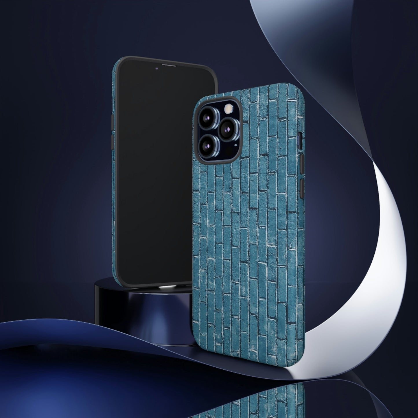 Phone Case-BLUE BRICK WALL | Tough-PhoneCaseBoss-Phone-Best-Phone-Cases