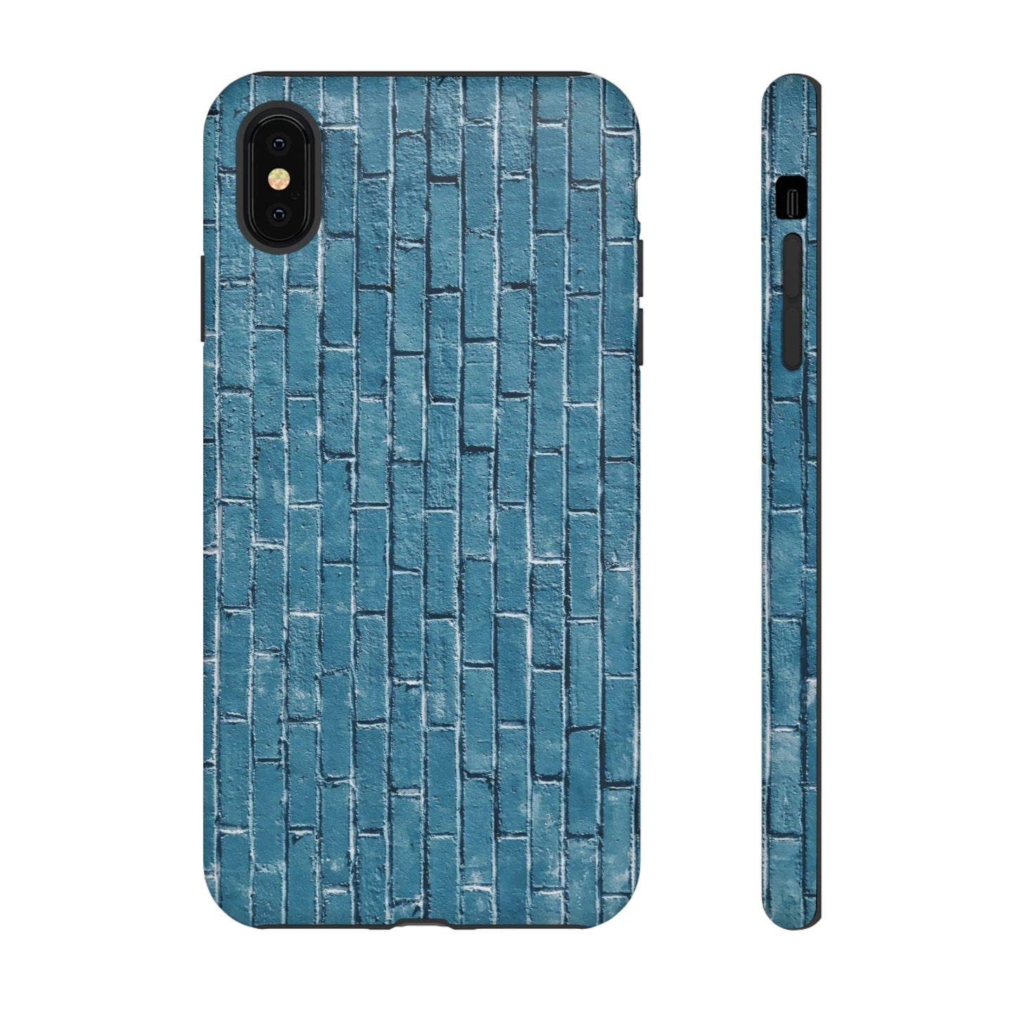 Phone Case-BLUE BRICK WALL | Tough-iPhone XS MAX-Matte-PhoneCaseBoss-Phone-Best-Phone-Cases