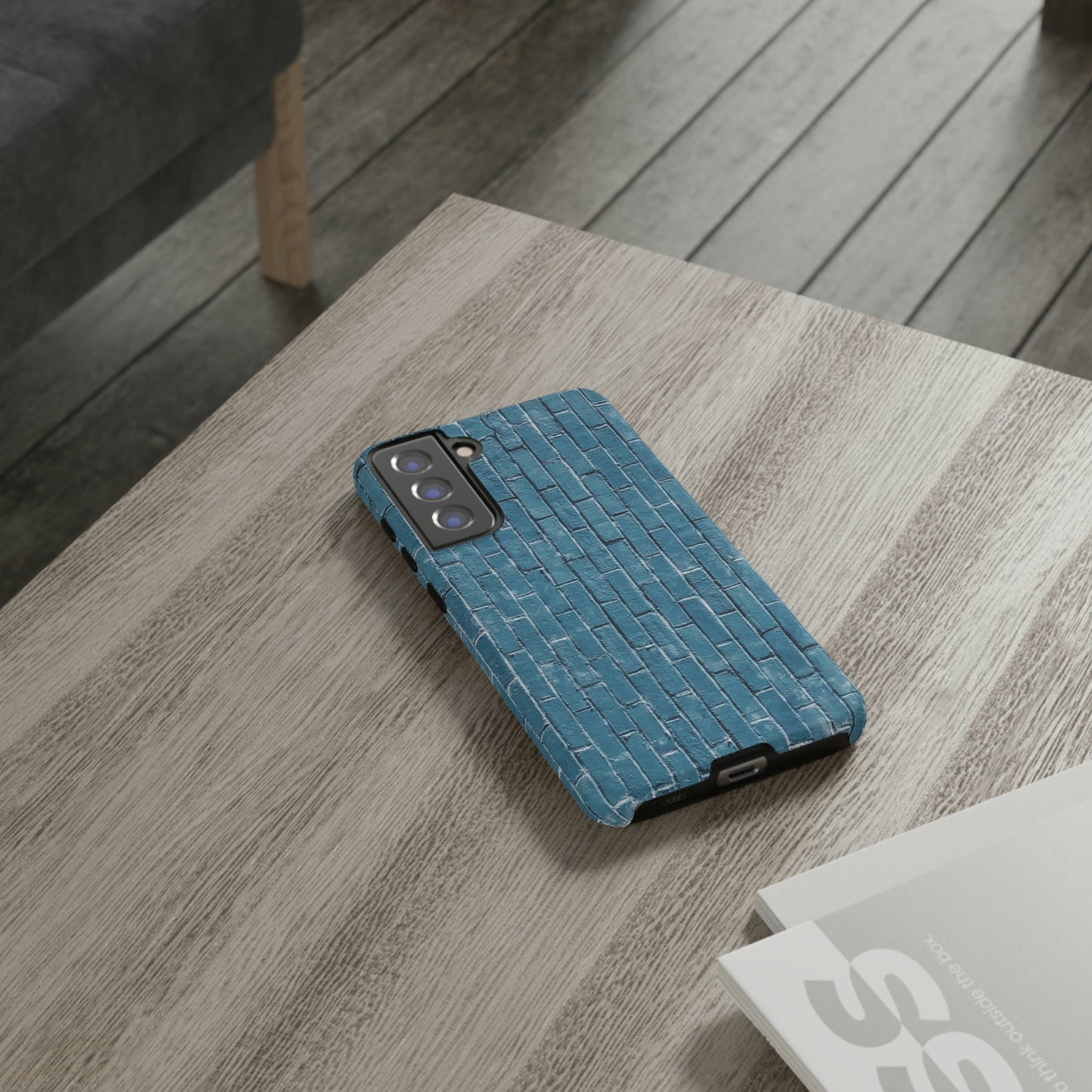 Phone Case-BLUE BRICK WALL | Tough-PhoneCaseBoss-Phone-Best-Phone-Cases