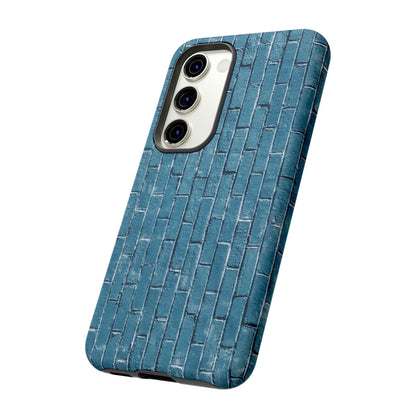 Phone Case-BLUE BRICK WALL | Tough-PhoneCaseBoss-Phone-Best-Phone-Cases