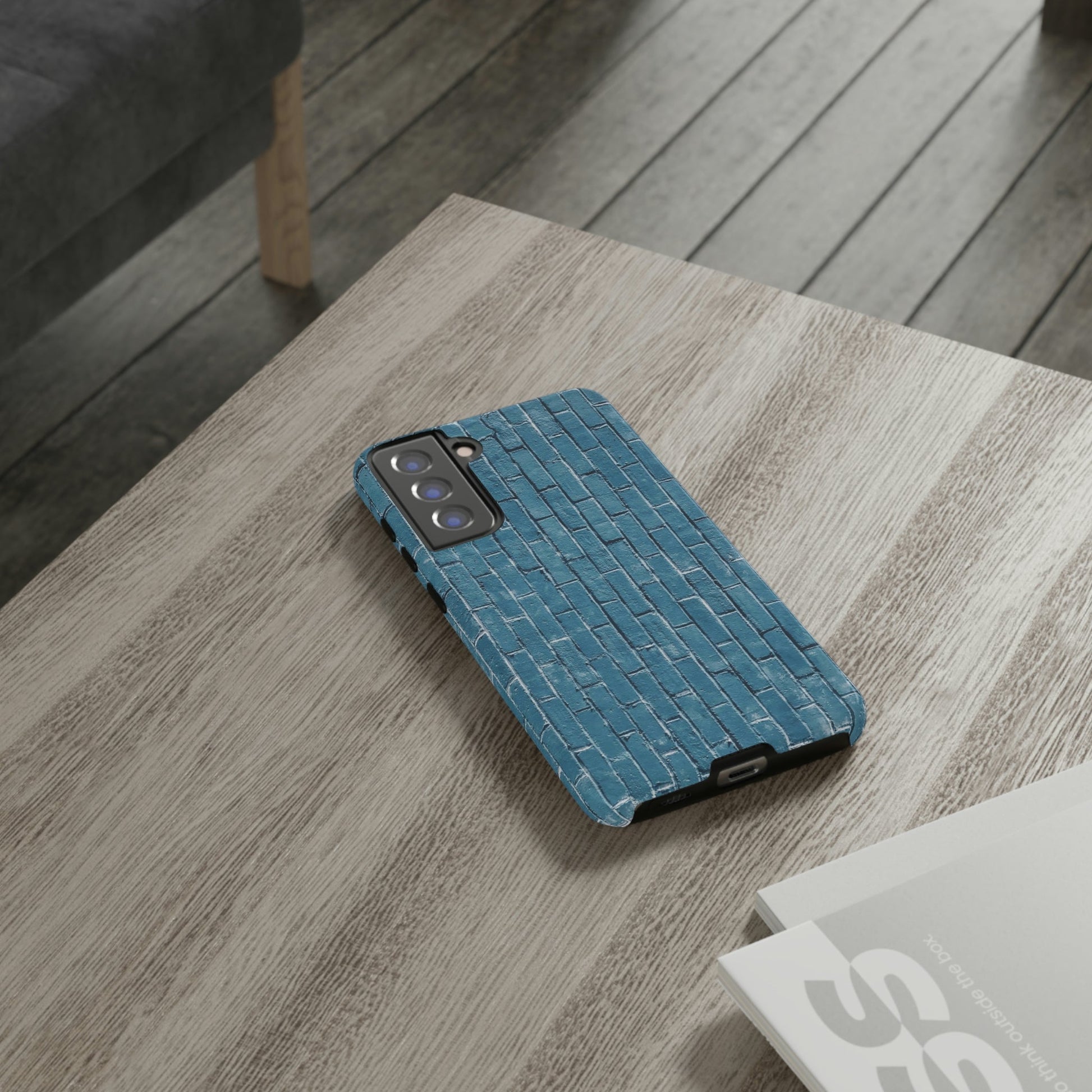 Phone Case-BLUE BRICK WALL | Tough-PhoneCaseBoss-Phone-Best-Phone-Cases