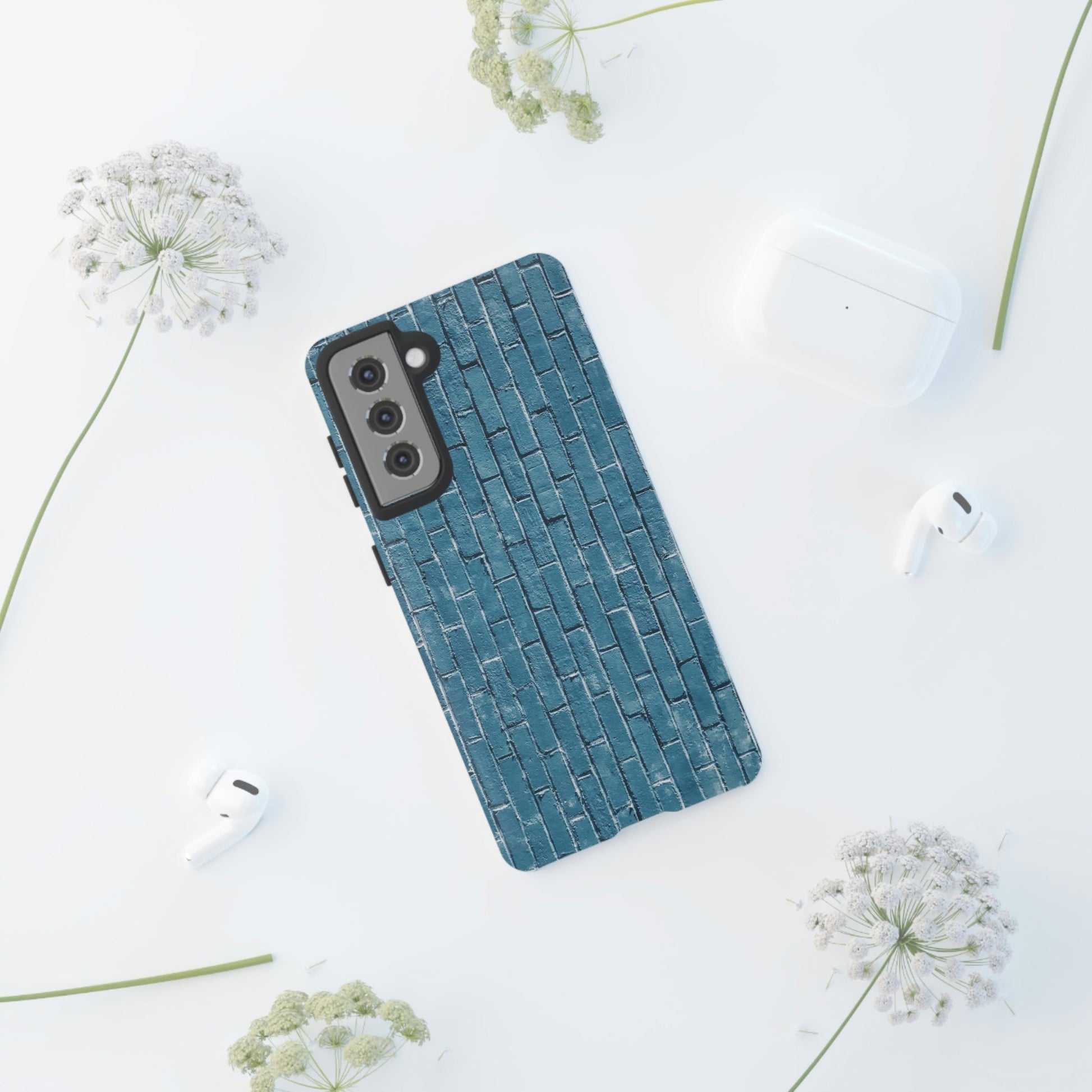 Phone Case-BLUE BRICK WALL | Tough-PhoneCaseBoss-Phone-Best-Phone-Cases