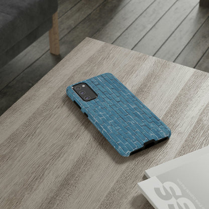 Phone Case-BLUE BRICK WALL | Tough-PhoneCaseBoss-Phone-Best-Phone-Cases