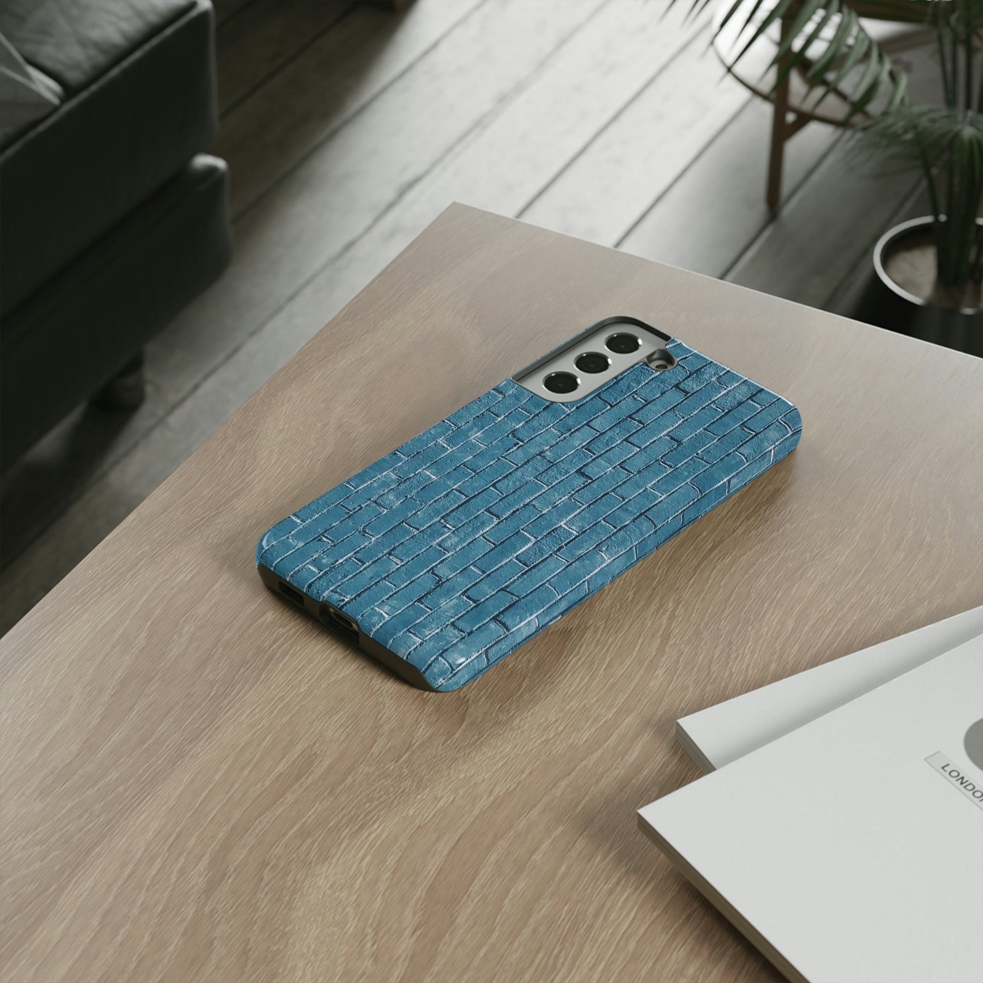 Phone Case-BLUE BRICK WALL | Tough-PhoneCaseBoss-Phone-Best-Phone-Cases