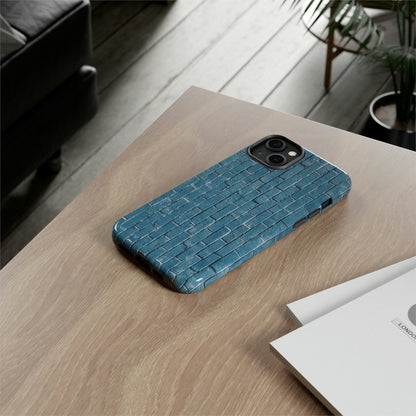 Phone Case-BLUE BRICK WALL | Tough-PhoneCaseBoss-Phone-Best-Phone-Cases