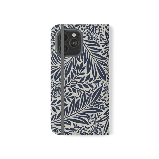 Phone Case-BLUE FLORAL | Folio-iPhone 13 Pro Max-PhoneCaseBoss-Phone-Best-Phone-Cases